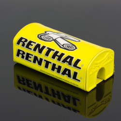 Renthal, pěnový chránič řidítek Fatbar Pad Yellow, žlutá barva s logem Renthal