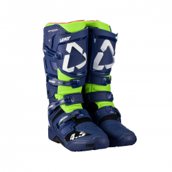 Leatt, boty  4.5 Enduro Boots Blue, barva modrá/zelená fluo, velikost 45.5 / 29.5 cm