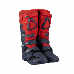 Leatt, boty  4.5 Enduro Boots Red, barva modrá/červená fluo, velikost 40.5 / 25.5 cm