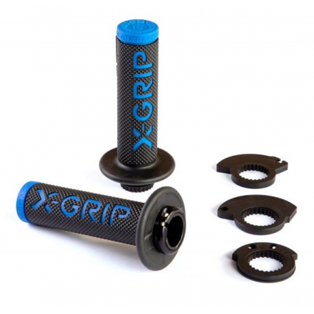 X-Grip, gripy Braaap Grips, modrá barva, s adaptérem rychlopalu