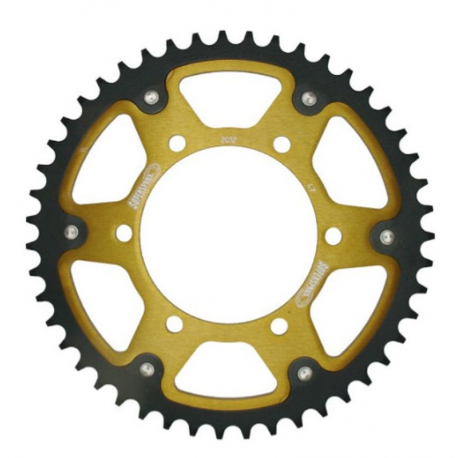 Supersprox, rozeta Stealth (dural-ocel) 498 45 Kawasaki ZZR 600 90-92, Suzuki GSXR 750 SRAD 96-97