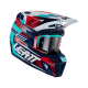 Leatt (kolekce 2023), MX přilba 8.5 V23 (+ MX brýle VELOCITY 5.5 ZDARMA) HELMET KIT ROYAL, barva modrá/červená/modrá, velikost X
