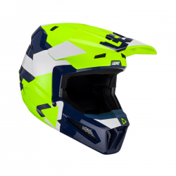 Leatt (kolekce 2023), MX přilba 2.5 V23 HELMET LIME, barva žlutá fluo/modrá/bílá, velikost S (55-56 cm)