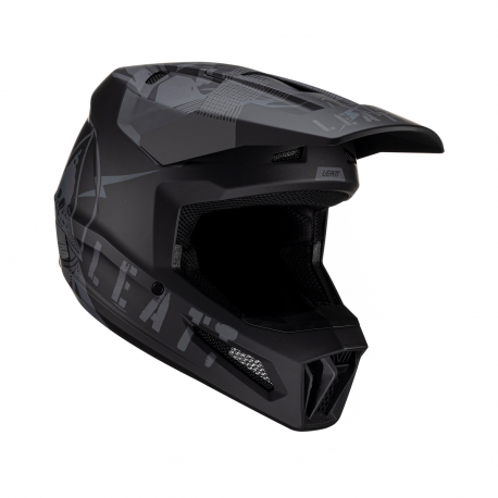Leatt (kolekce 2023), MX přilba 2.5 V23 HELMET STEALTH, barva černá, velikost M (57-58 cm)