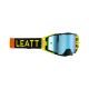 Leatt (kolekce 2023), MX brýle VELOCITY 6.5 IRIZ GOGGLE CITRUS BLUE UC 26% -, barva černá/žlutá fluo/oranžová, zrcadlové sklo mo