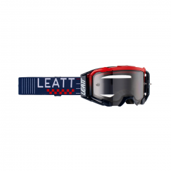 Leatt (kolekce 2023), MX brýle VELOCITY 5.5 GOGGLE ROYAL LIGHT GREY 58% -, barva modrá/červená, zrcadlové sklo kouřové