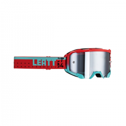 Leatt (kolekce 2023), MX brýle VELOCITY 4.5 IRIZ GOGGLE FUEL SILVER 50% -, barva modrá/červená, zrcadlové sklo stříbrné