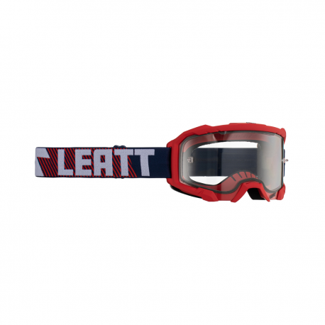 Leatt (kolekce 2023), MX brýle VELOCITY 4.5 GOGGLE ROYAL CLEAR 83% -, barva černá/červená, čiré sklo