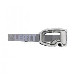 Leatt (kolekce 2023), MX brýle VELOCITY 4.5 GOGGLE WHITE CLEAR 83% -, barva bílá/šedá, čiré sklo