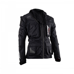 Leatt (kolekce 2023), bunda Moto 5.5 ENDURO JACKET BLACK, barva černá, velikost 5XL