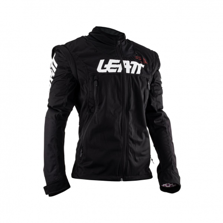 Leatt (kolekce 2023), bunda Moto 4.5 LITE JACKET BLACK, barva černá, velikost 4XL