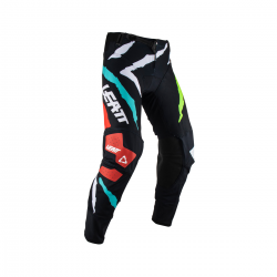 Leatt (kolekce 2023), kalhoty Moto 5.5 I.K.S PANT TIGER, barva černá/bílá/zelená/červená, velikost L