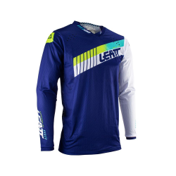 Leatt (kolekce 2023), dres Moto 4.5 LITE JERSEY BLUE, barva modrá/bílá, velikost XL