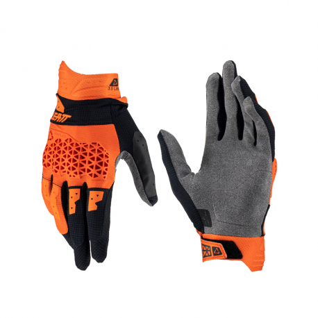 Leatt (kolekce 2023), rukavice Moto 3.5 LITE GLOVES ORANGE, barva oranžová/černá, velikost S