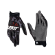 Leatt (kolekce 2023), rukavice Moto 2.5 WINDBLOCK GLOVE BLACK, barva černá/grafitová, velikost S