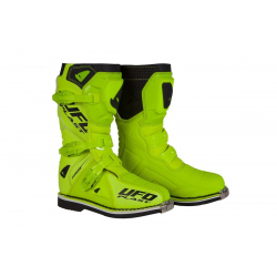 UFO (kolekce 2023), boty Typhoon Junior, dětské Cross/Offroad, barva žlutá fluo, velikost 35