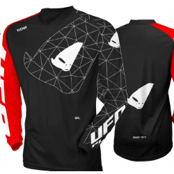 UFO (kolekce 2023), dres HORIZON Jersey, barva černá, - červená, velikost L