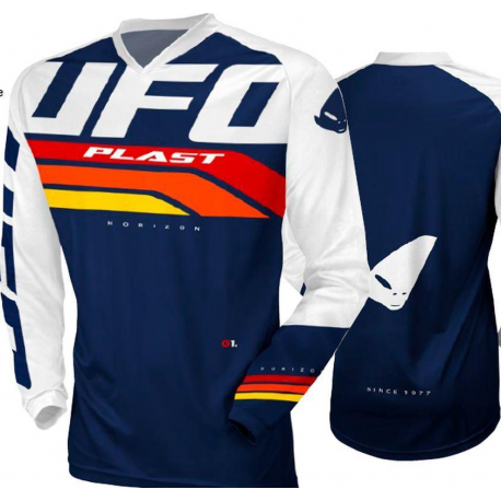 UFO (kolekce 2023), dres HORIZON Jersey, barva modrá - bílá, velikost L