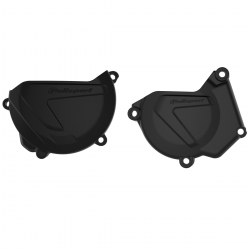 Polisport, sada krytů vík motoru (zapalování, spojka), Yamaha YZ 250 '05-'23 (8464500001+8463700001) K