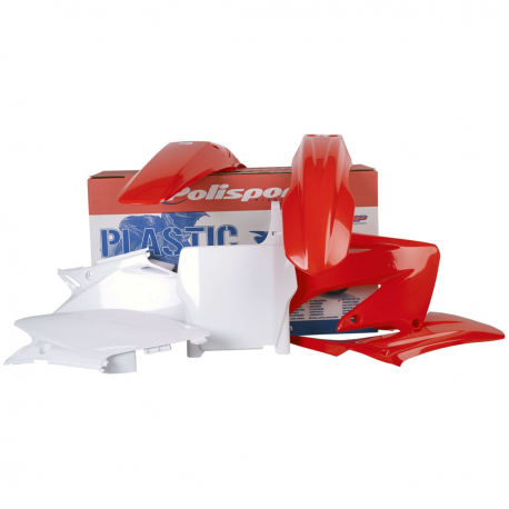 Polisport, sada plastů, Honda CR 125 '04-'07 CR 250 '04-'07, OEM barvy, červená/bílá
