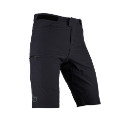 Leatt, cyklo kraťasy MTB TRAIL 3.0 (+ trenky s vložkou grátis) SHORTS BLACK, barva černá, velikost XL