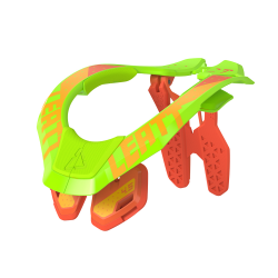 Leatt, chránič krční páteře 4.5 NECK BRACE CITRUS, barva zelená Fluo/oranžová, velikost XXL