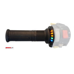 KOSO, vyhřívané gripy s integrovaným ovladačem, 22mm/25mm `7/8-1` délka - 120mm