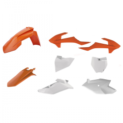 Polisport, sada plastů, KTM SX 85 '18-'23, OEM barva, oranžová/bílá