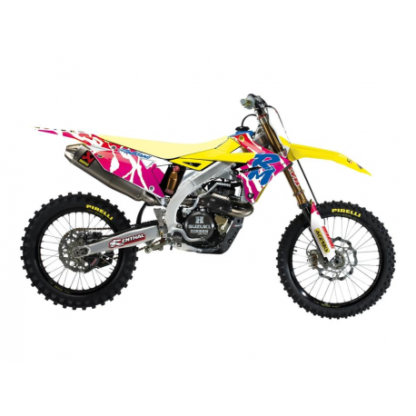 Blackbird, sada polepů, Suzuki RMZ 250 '19-'23, RMZ 450 '18-'23 RETRO Suzuki