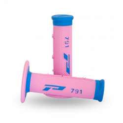 Progrip, gripy PG791 Off Road (22+25mm, délka 115mm) barva modrá/růžová (dvousměsové) (791-388) (PG791LB/PN)