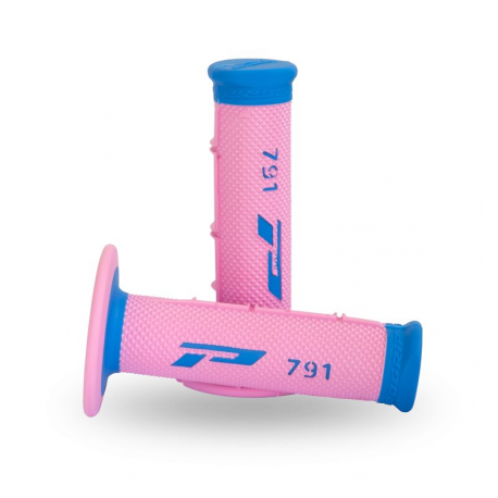 Progrip, gripy PG791 Off Road (22+25mm, délka 115mm) barva modrá/růžová (dvousměsové) (791-388) (PG791LB/PN)