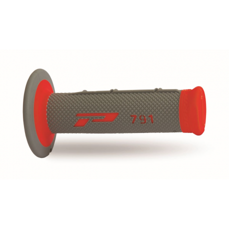 Progrip, gripy PG791 Off Road (22+25mm, délka 115mm) barva šedá/červená (dvousměsové) (791-337) (PG791GD/RD)