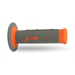 Progrip, gripy PG791 Off Road (22+25mm, délka 115mm) barva šedá/oranžová (dvousměsové) (791-387) (PG791OR/GR)