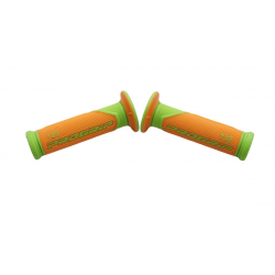 Progrip, gripy PG732 Road (22+25mm, délka 125mm) barva oranžová/zelená fluo (dvousměsové) (732-390)