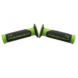 Progrip, gripy PG732 Road (22+25mm, délka 125mm) barva šedá/zelená fluo (dvousměsové) (732-391)
