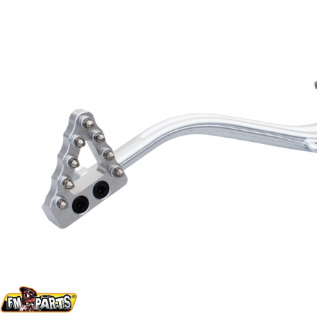 FM-Parts, nášlap brzdového pedálu (široký), Sherco SE/SEF '13-'23, stříbrná barva