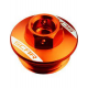 Scar, servisní víčka motoru, KTM 50-450 SX/SXF '06-'23, 125-500 EXC/EXCF/TPI '06-'23, oranžová barva