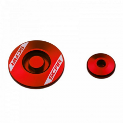 Scar, servisní víčka motoru, Honda CRF 250R '18-'23, červená barva