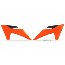 UFO, kryty chladiče, KTM SXF (SX-F) 250/350/450, SX 125/250/300 '23, oranžová barva FLUO