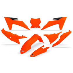 UFO, sada plastů, KTM SXF (SX-F) 250/350/450, SX 125/250/300 '23, oranžová barva FLUO