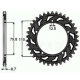 Sunstar, rozeta 334 43 Honda VT 500 '84-'86, CBX 550 '82-'86, CBR 600 '87-'90, CBR 1000 '87-'00, VF 750 '83-'85, V