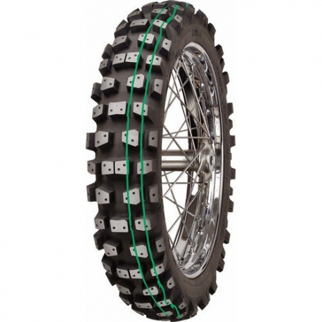 Mitas, pneu 110/100-18 XT-454 54M TT Super Soft Extreme (dvojitý zelený pruh), zadní, DOT 2022