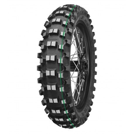 Mitas, pneu 120/90-18 C-18 65R TT Super Light Extreme (zelený pruh), zadní, DOT 21-29/2022 (26557)