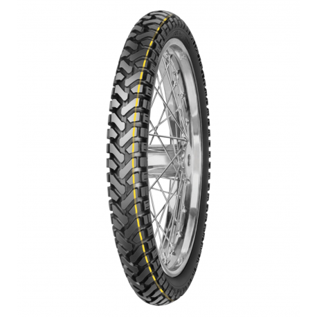 Mitas, pneu 110/80-19 E-07 59T TL Dakar (žlutý pruh), přední, DOT 35-37/2022 (24445)