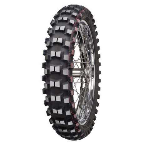Mitas, pneu 80/100-12 Terra Force MX-MH Medium/Hard 50M TT, zadní, (červený pruh) DOT 2022