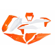 UFO, sada plastů, KTM EXC 125 '20-'21, EXC/EXCF(EXC-F) 150/250/300/350/450/500 '20-2023, s přední maskou,barva OEM 2023