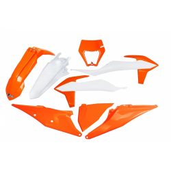 UFO, sada plastů, KTM EXC 125 '20-'21, EXC/EXCF(EXC-F) 150/250/300/350/450/500 '20-2023, s přední maskou,barva OEM 2023