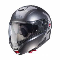 Caberg, vyklápěcí přilba Flip-Up, model Levo X, šedá metalic barva, velikost M