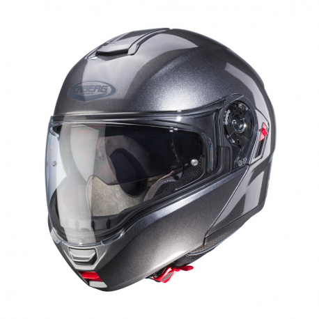 Caberg, vyklápěcí přilba Flip-Up, model Levo X, šedá metalic barva, velikost XS