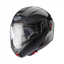 Caberg, vyklápěcí přilba Flip-Up, model Levo X, Carbon, barva Carbon, velikost M